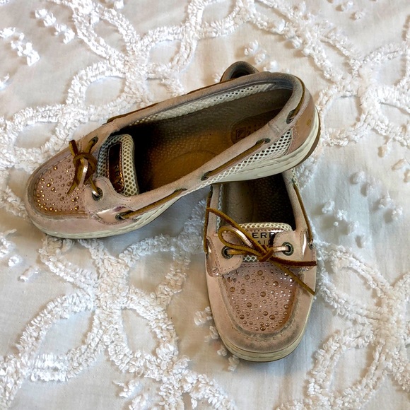 Add to bundle, I’ll send DISCOUNT! Sperry Top Sider with rhinestones - Picture 1 of 5